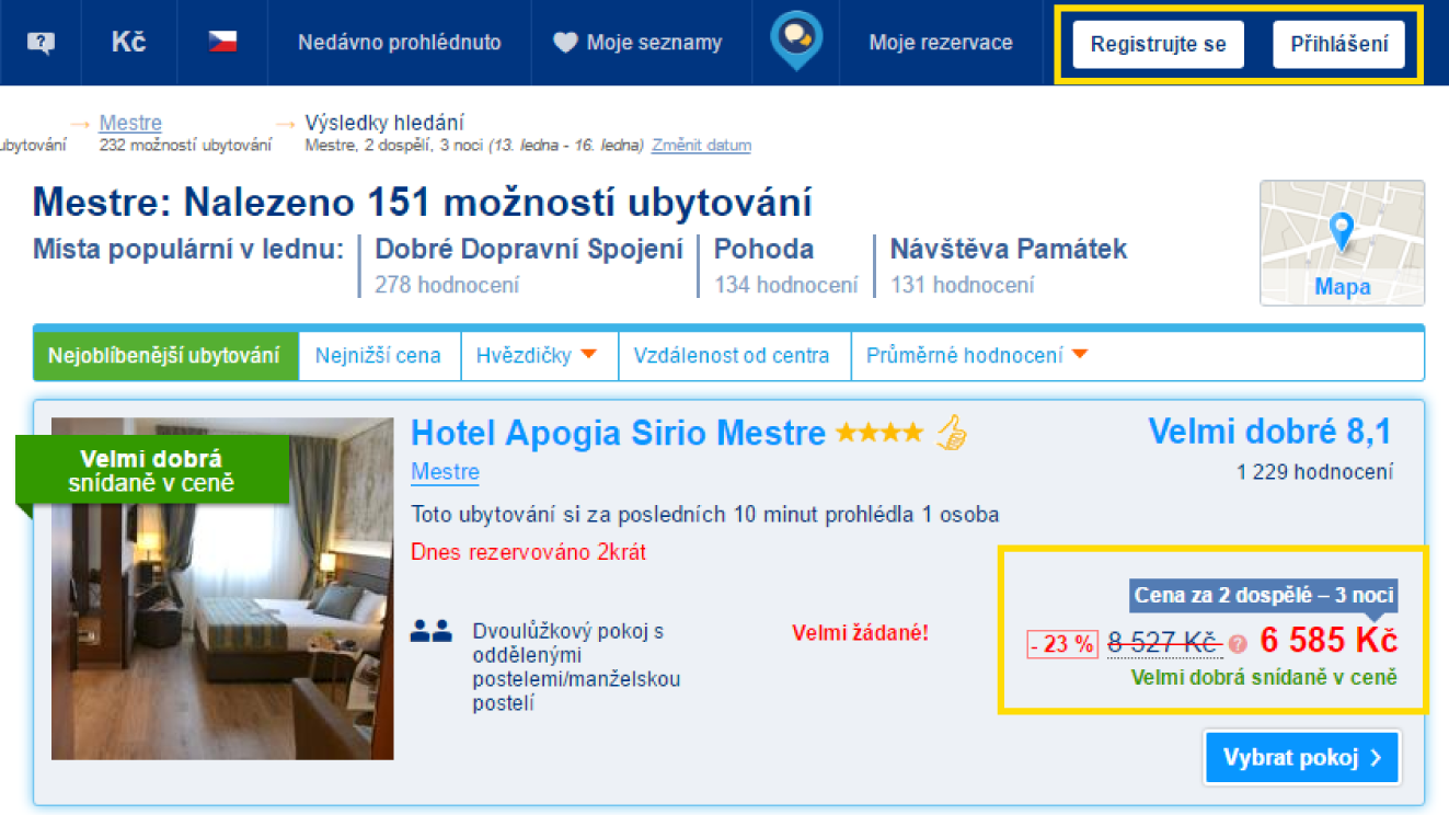 3 noci v hotelu Apogia Sirio Mestre pro nepřihlášeného – 6 585 Kč