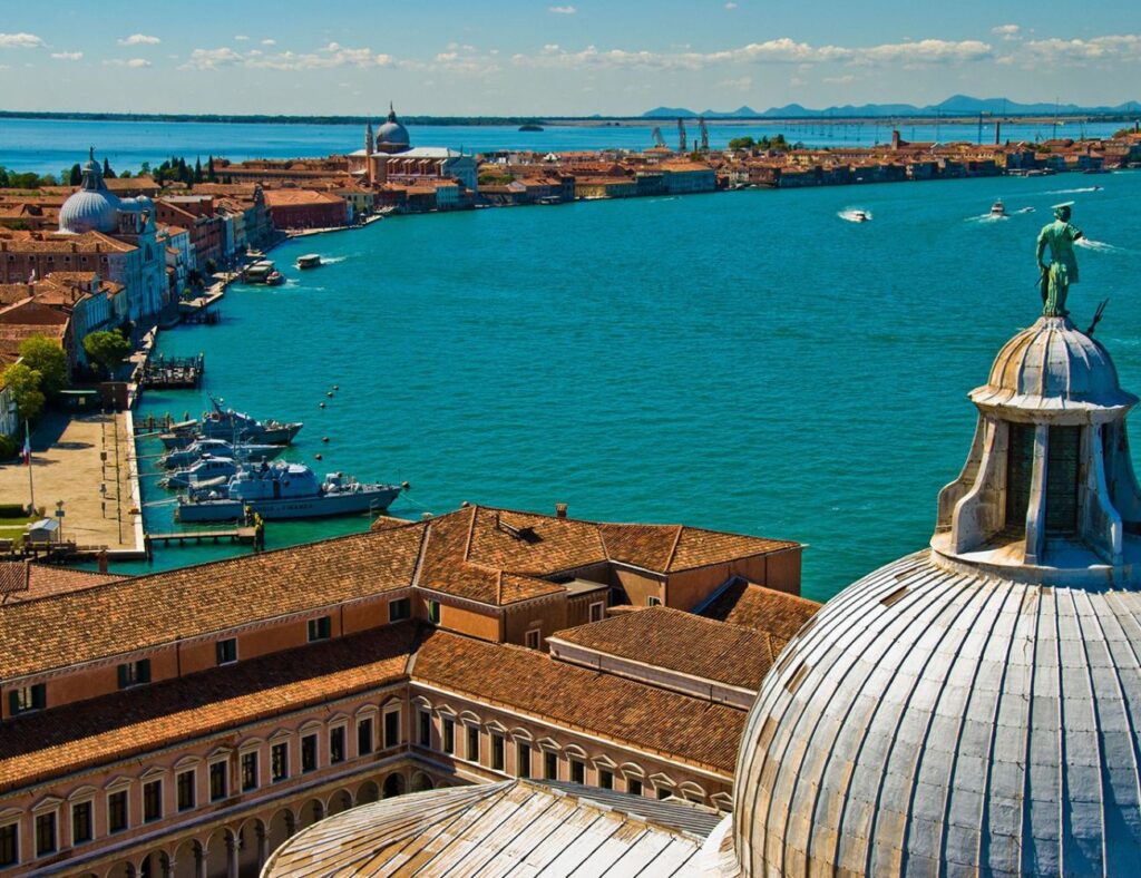 Výhled ze zvonice San Giorgio Maggiore