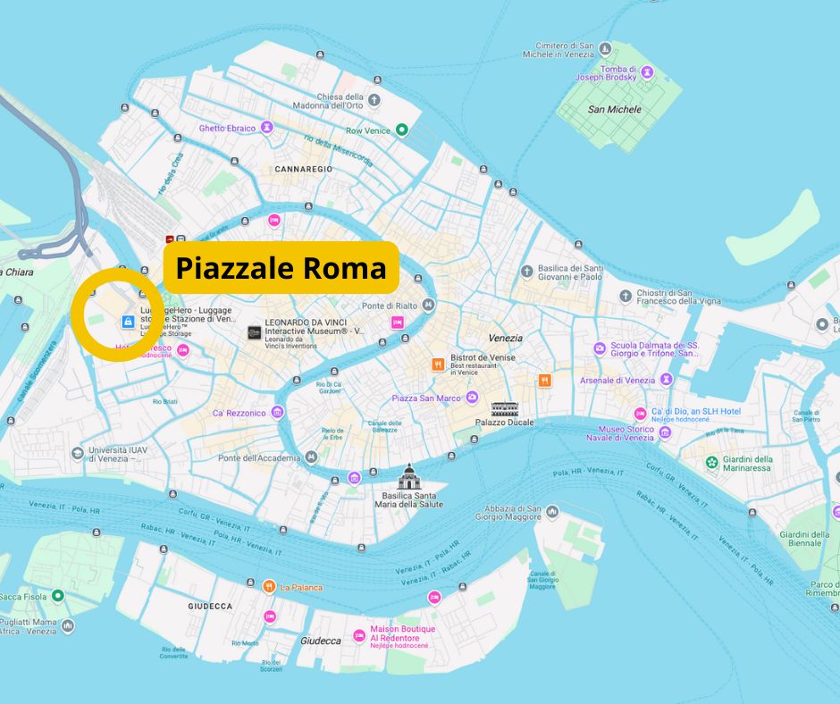 Jak se dostat z Mestre do Benátek - Piazzale Roma