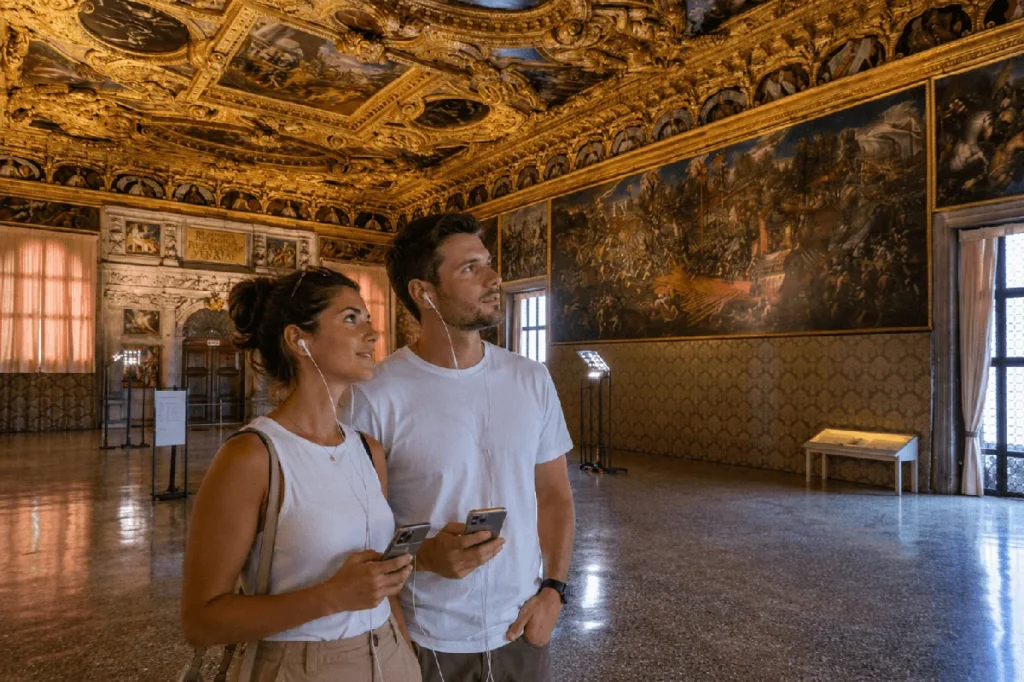 Návštěva nádherného interiéru Dóžecího paláce