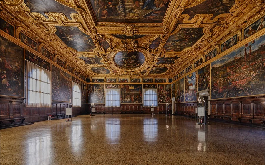 Sál Velké rady v Dóžecím paláci v Benátkách